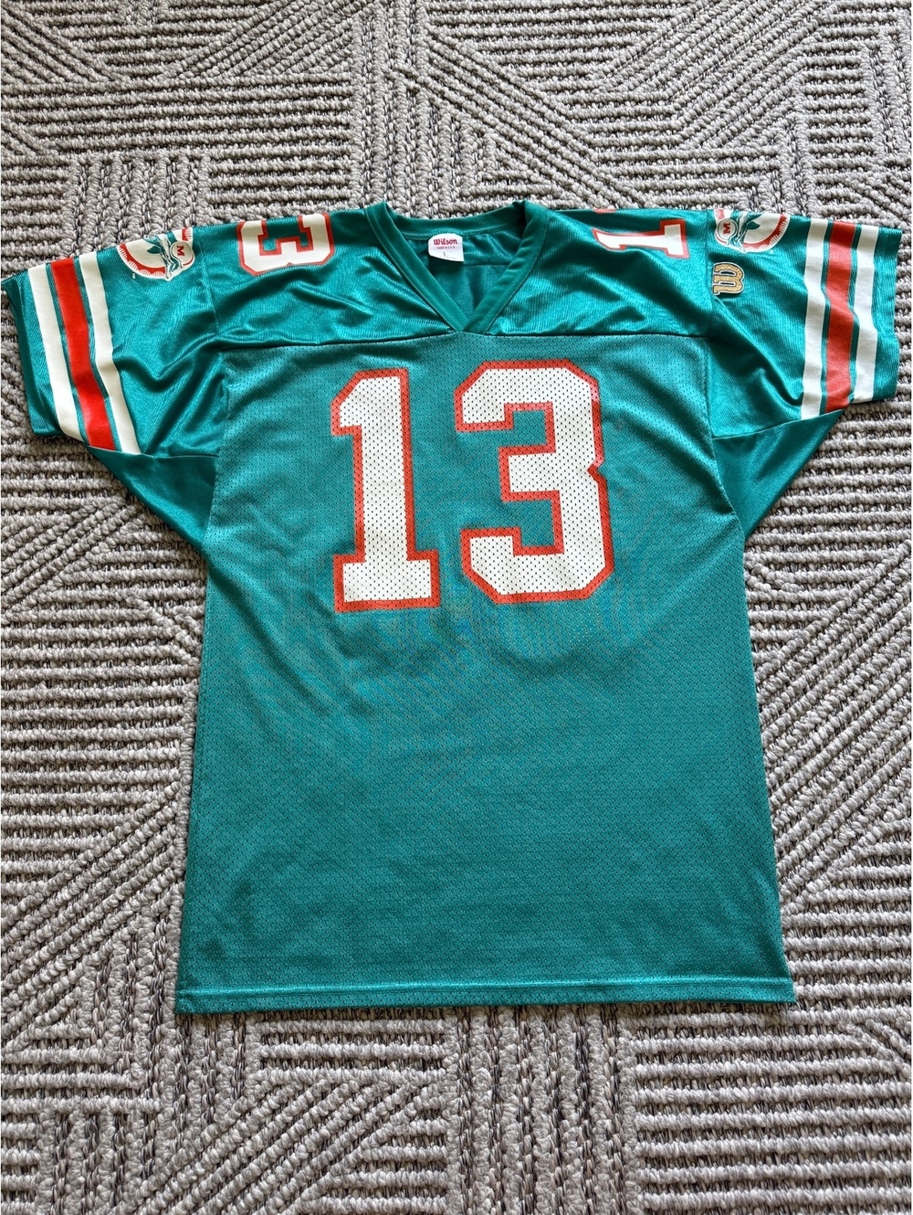 Miami Dolphins Dan Marino Vintage 90’s Wilson Authentic Stitched Jersey size L